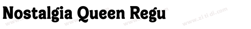 Nostalgia Queen Regu字体转换